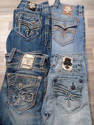 HD1089 Pantalon Baggy Rock Revival pour Hommes - 9..