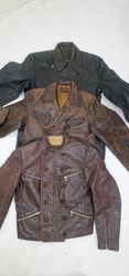 Jaquetas de couro antigas/vintage masculinas