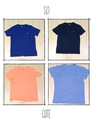 JA 0350 Vintage Ralph Lauren Camisetas de Gola Red..