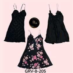 Y2k black sleep dresses (GRV-8-205)