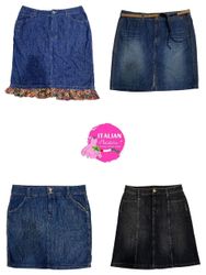 Y2k unique denim midi skirts