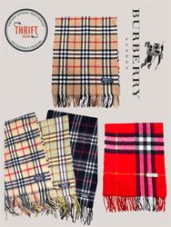 T1294 Burberry Scaves 🧣 100% Authentic Cashmere/W..