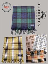 T1294 Burberry Scaves 🧣 100% Authentic Cashmere/W..