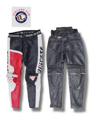 Pantapalto in pelle da biker