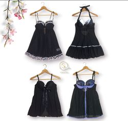 Y2K Schwarze Rave-Camisole