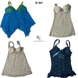 Y2K Soft Girl Tops Baby Dolls (RE-1847)