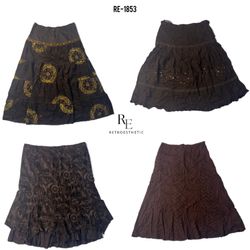 Y2K Earthy Tone Mix Skirts (RE-1853)