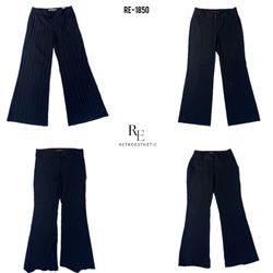 Y2K Unique Flared Office Pants (RE-1850)