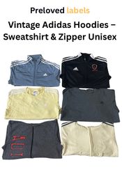Vintage Adidas Hoodies – Sweatshirt & Zipper Unise..