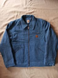 Denim blue Carhartt rework style Detroit jacket