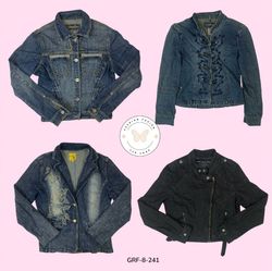 Authentic Y2K Denim Jacket with Button Front – Vin..