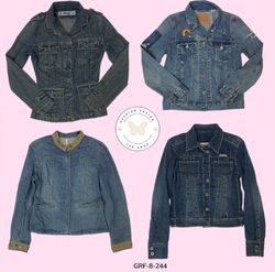 Y2K Button Front Denim Jacket – Iconic Vintage Str..