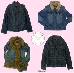 Vintage Y2K Button-Up Blue Denim Jacket – Classic ..