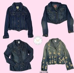 Authentic 2000s Y2K Buttoned Denim Jacket – Vintag..