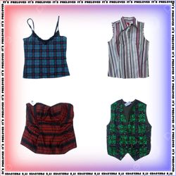 Plaid to meet you - halter, cami, tank tops (SS—11..