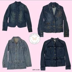 Authentic 2000s Y2K Buttoned Denim Jacket – Vintag..