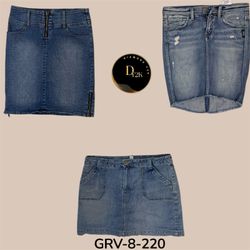 Y2k denim midi skirt (GRV-8-220)