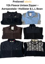 Y2K Fleece Unisex Zipper – Aeropostale, Hollister,..