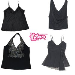 Y2K Romance Mix Cami Tops (Aug-56)