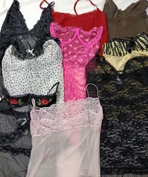 Y2K Lingerie Cami Tops 2079