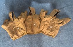 Rework style beige carhartt jackets