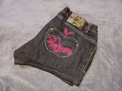 MISS ME TRUE RELIGION ROCK REVIVAL MINI SHORTS (MR..