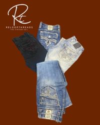 RT1124 Rock Revival Men Mix Jeans