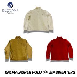 「Ralph Lauren Polo 1/4 Zip Sweaters - EVM0056」