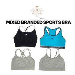 Brassière de sport marquée mixte