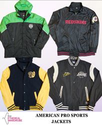 American Pro Sports Jackets including NBA, MLB, NF..