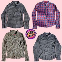 Y2K Office Chic Shirts