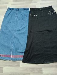 HD1097 Ladies Y2K Denim Long Skirts - 14 pcs