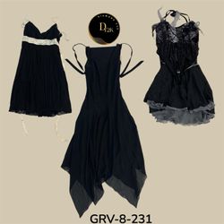 Trendy Y2K Polyesterkleid | Outfit inspiriert von ..