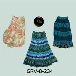 Y2K Baumwoll-Maxi-Rock | Authentisches 90er 2000er..