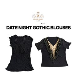 Date Night Gothic style Blouses