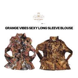 Garage Vibes Sexy long Sleeve Blouses