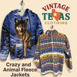 Branded Crazy & Animal Fleece