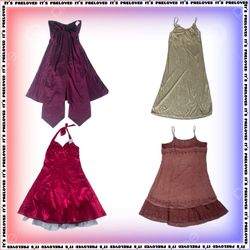 Millennium Princess Set - halter, silk, beaded dre..
