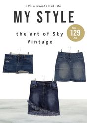 Jupes en denim Y2K (AB 129)