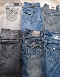 HD1102 Men Baggy True Religion Jeans - 12 pcs