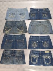 R113 Upcycled Embellished Ladies Y2kMini..