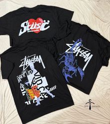 Stussy rework style T-shirt
