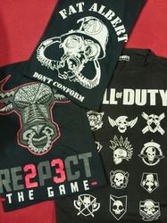 Mixed brands graphic tees
