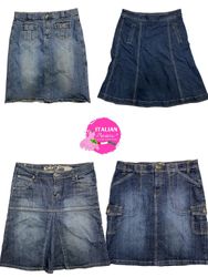 Y2k denim midi skirts