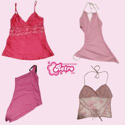 Y2K Soft Girl Core Cami Tops (Aug-75)
