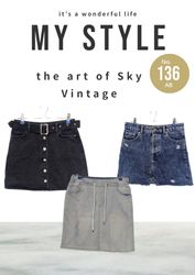 Gonne di jeans Y2K (AB 136)