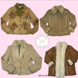 Early 2000s Y2K Fur Coat – Statement Outerwear (GR..
