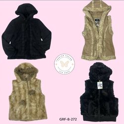 Y2K Faux Fur Coat – Retro Glam Winter Essential (G..