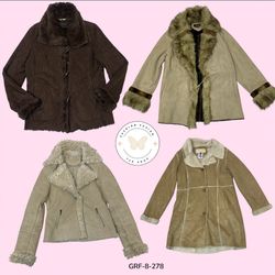 Vintage Y2K Fur Jacket – Cozy 2000s Aesthetic (GRF..