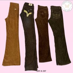 Y2K Vintage Corduroy Pants – Retro 2000s Streetwea..